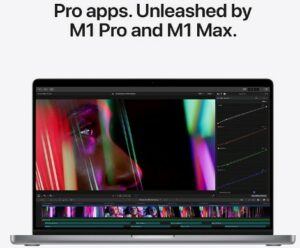 2021 Apple MacBook Pro (16-inch, Apple M1 Pro chip with 10‑core CPU and 16‑core GPU, 32GB RAM, 512GB SSD) - Space Gray - Z14V0016E